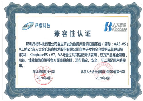 强强联合共筑信创安全防线 昂楷科技与人大金仓完成产品兼容互认证